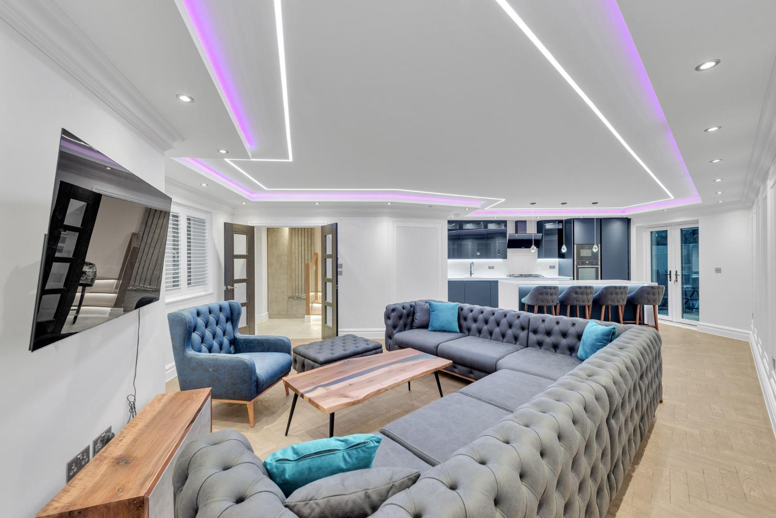 Open‑plan living area